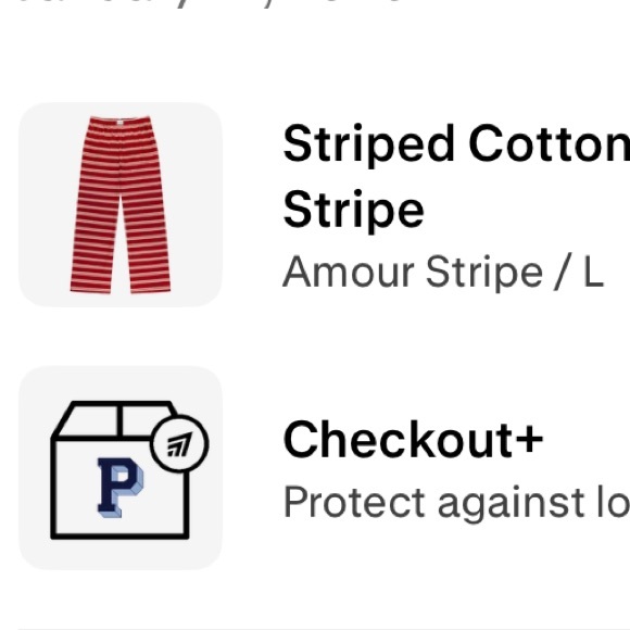 PARKE Red and White Striped Set (pants) - Picture 3 of 4